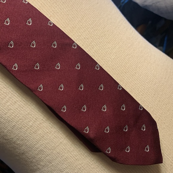 70’s VINTAGE FRENCH HORN SYMPHONY ORCHESTRA NECKTIE - Picture 5 of 12